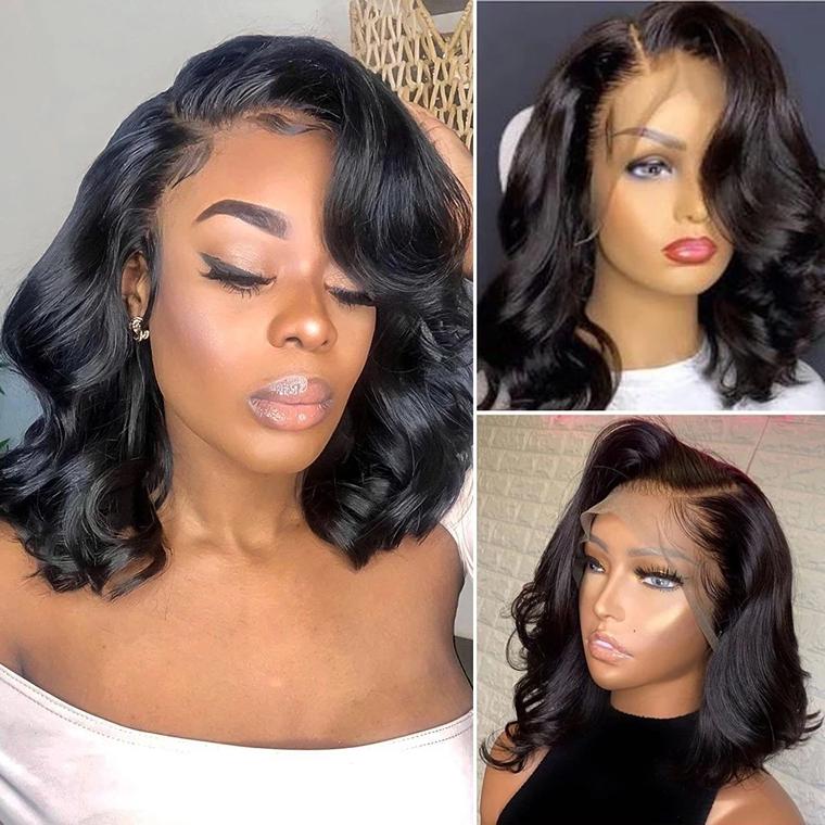 Side profile showcasing long curly wig with flowing waves, demonstrating natural movement and volume from temple to ends