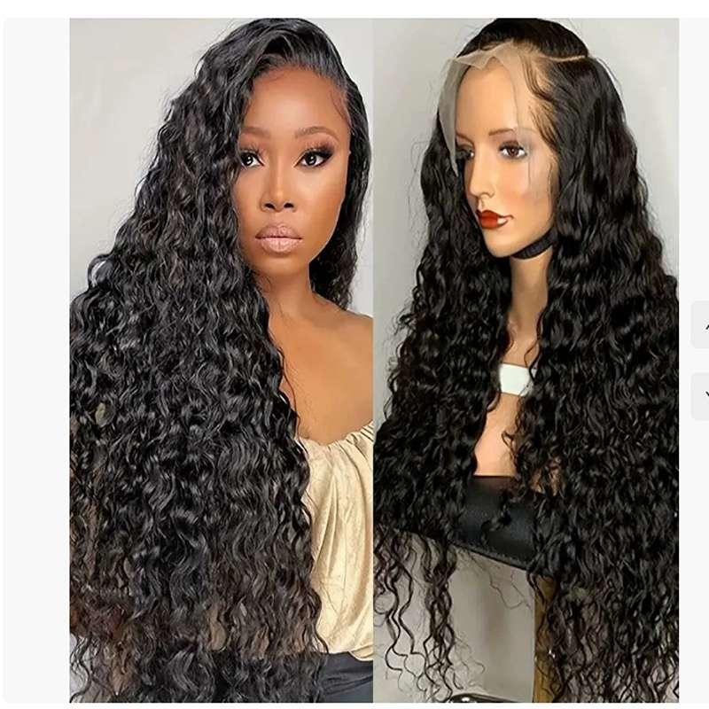Versatile curly human hair wig that can be heat-styled and dyed for personalized look customization