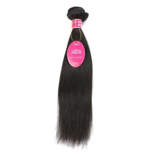 Close-up detail of 4x4 lace closure showing natural straight wave texture and quality construction