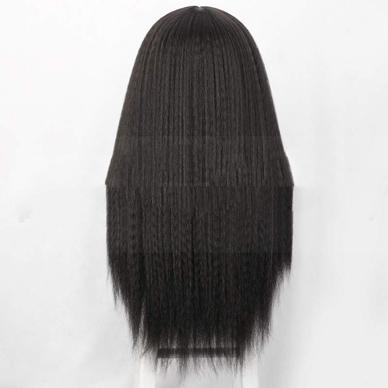Detailed close-up of transparent lace closure cap construction with adjustable straps and combs included