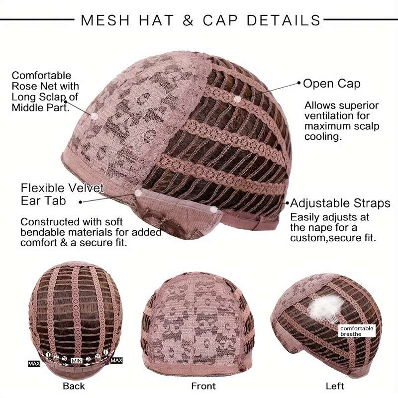 Close-up detail of dark brown wavy wig texture showing premium synthetic fiber quality and natural shine