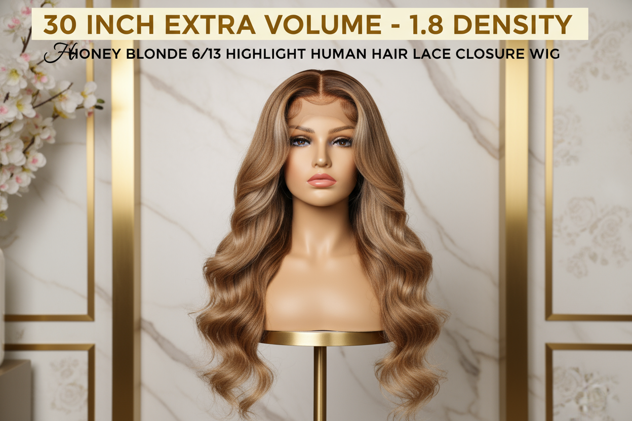Honey Blonde 30 Inch 1.8 Density Promotional Banner