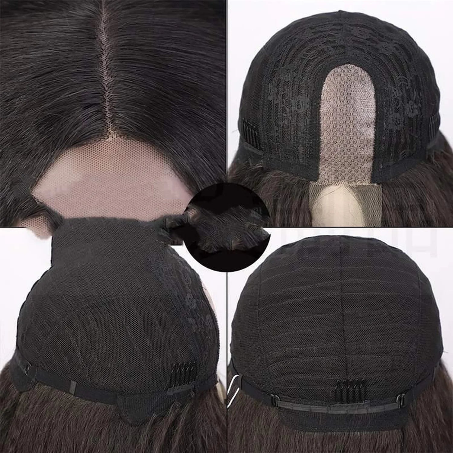 Lace Front Wig Side Profile - Natural Looking Black Long Hair European Style Side View